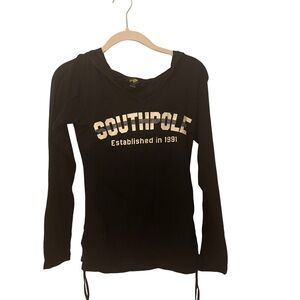 South Pole Black Long Sleeve Kids Shirt